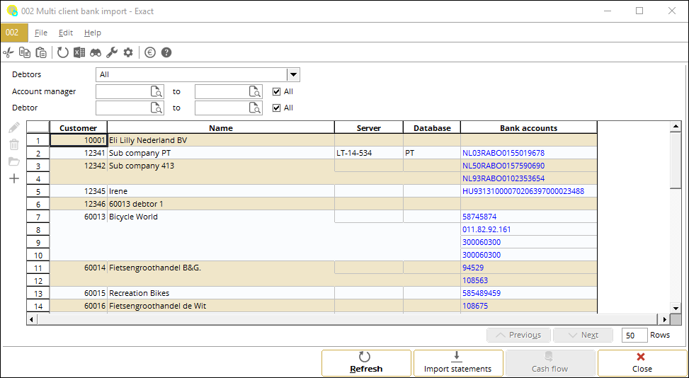 How-to: Importing CAMT.53 bank format to multiple companies
